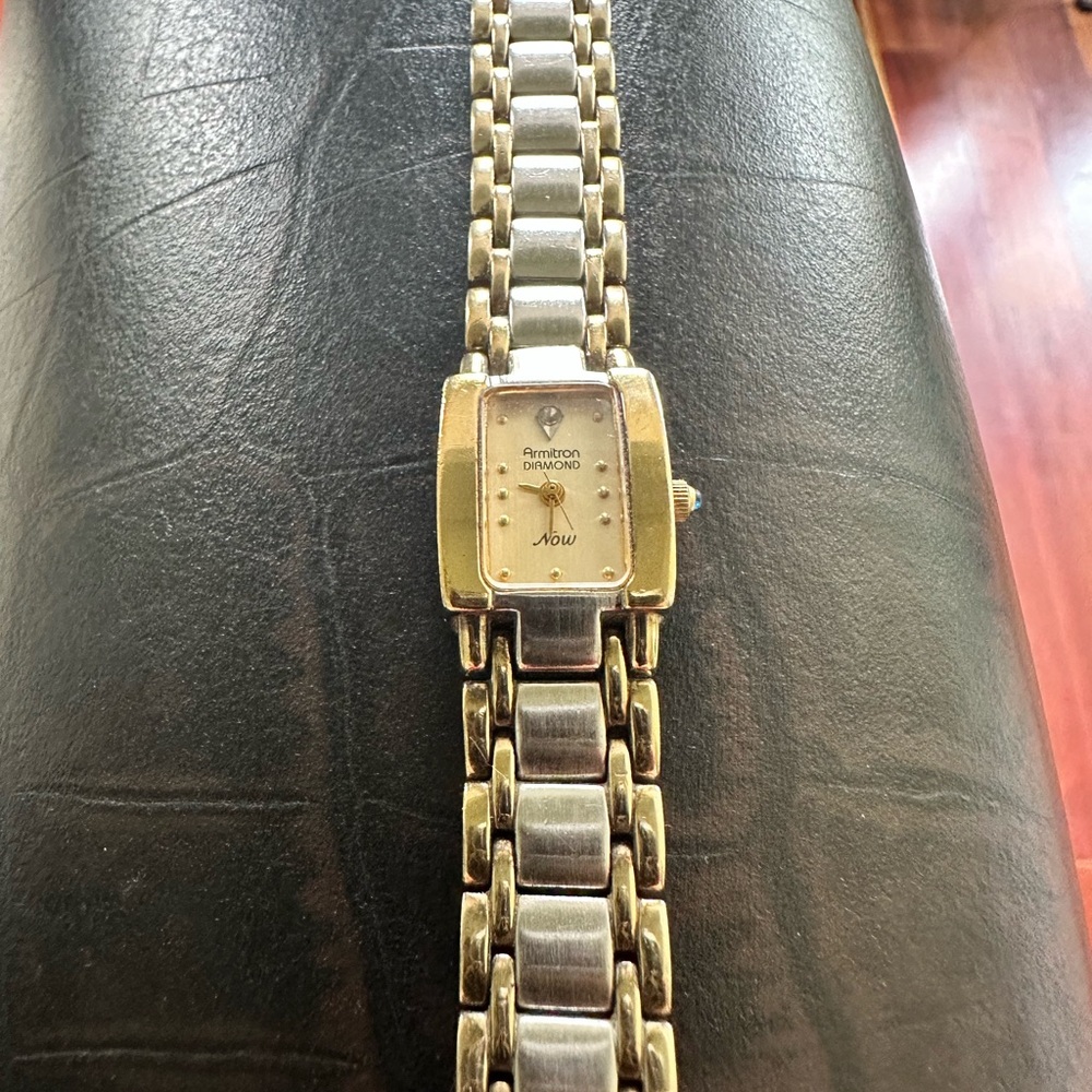 Vintage Armitron Gold and Silver Bracelet Watch